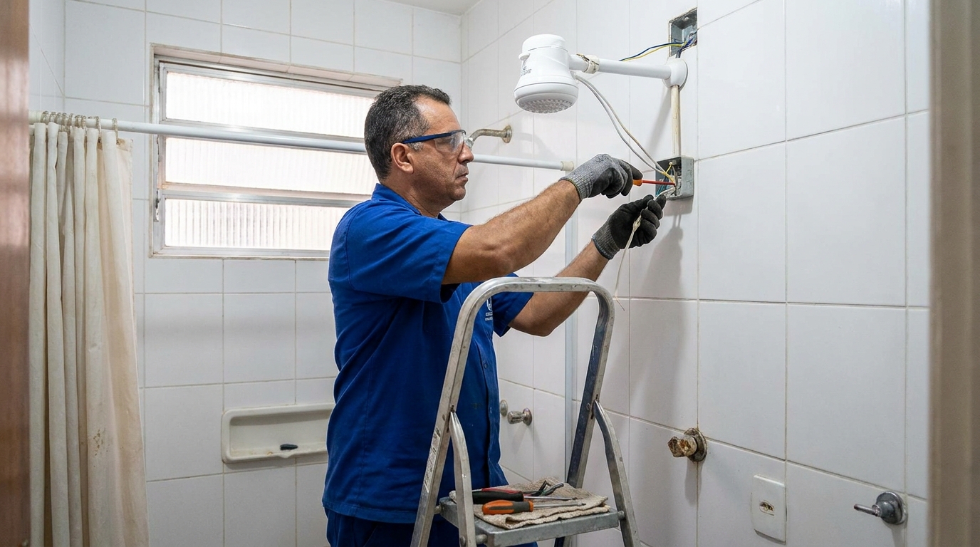 Instalacao de chuveiro eletrico em Feira de Santana‑BA
